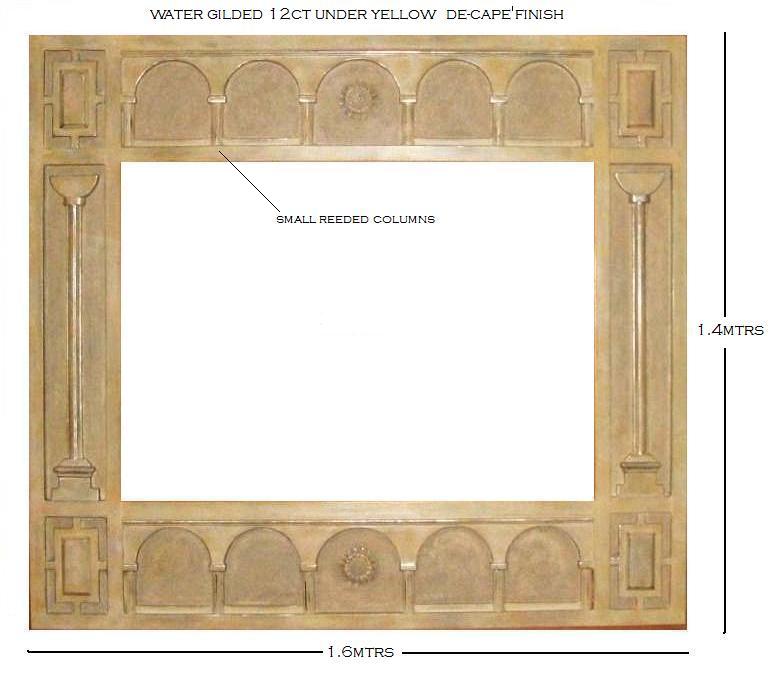 commissioned mirror frame in distressed silver leaf.jpg