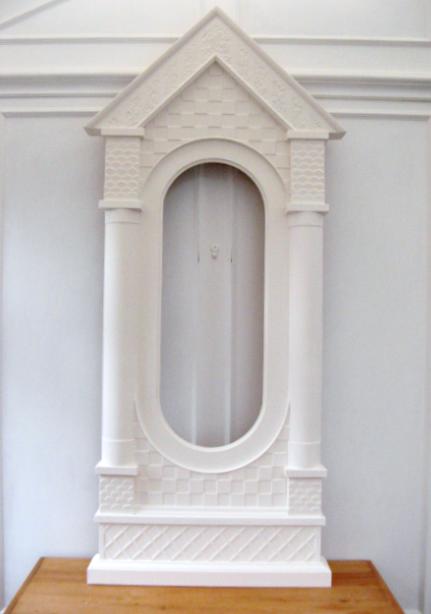 large hand made mirror frame in gesso.JPG