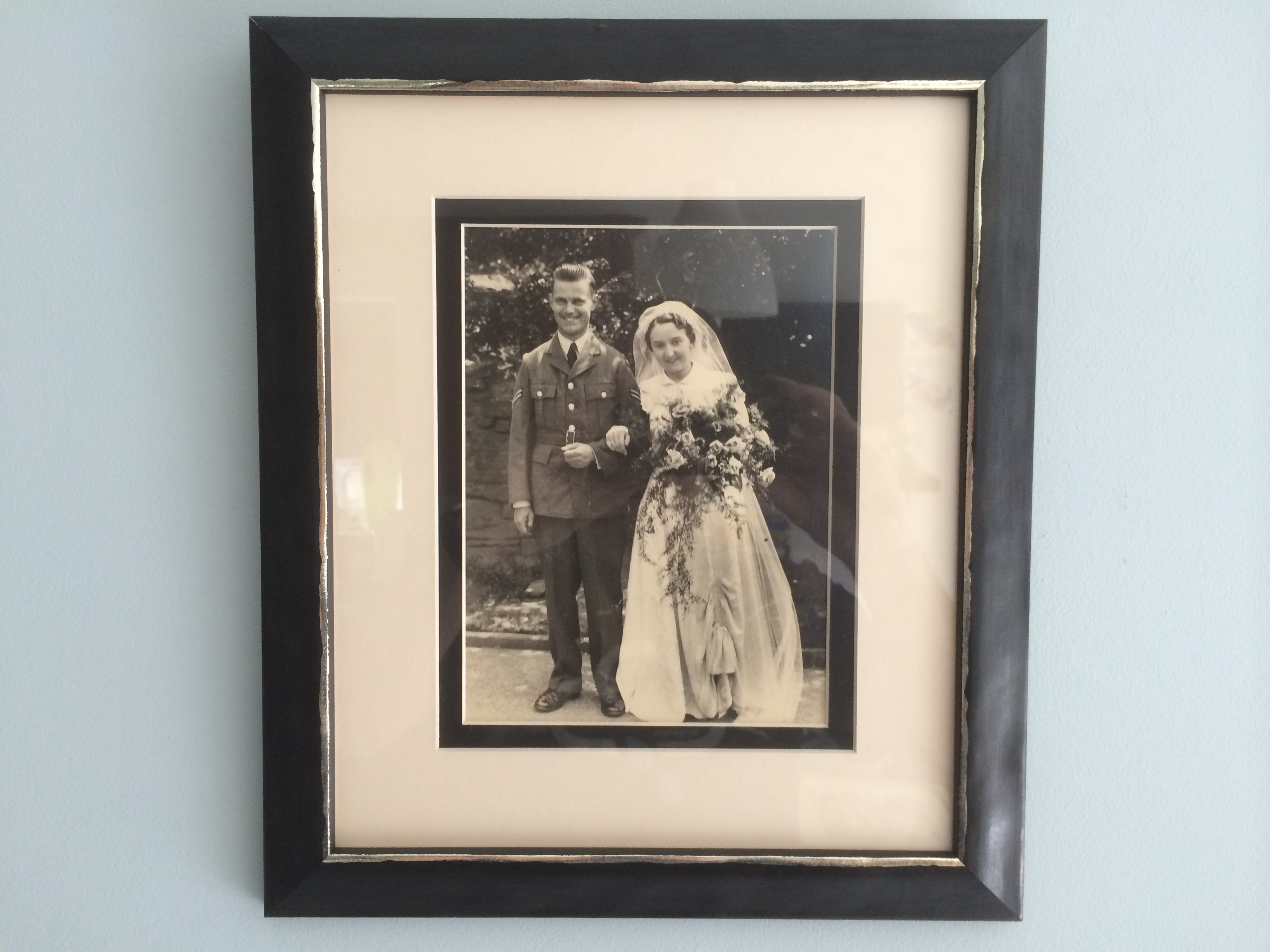 Photo of my Gran and Grandad for my Mum