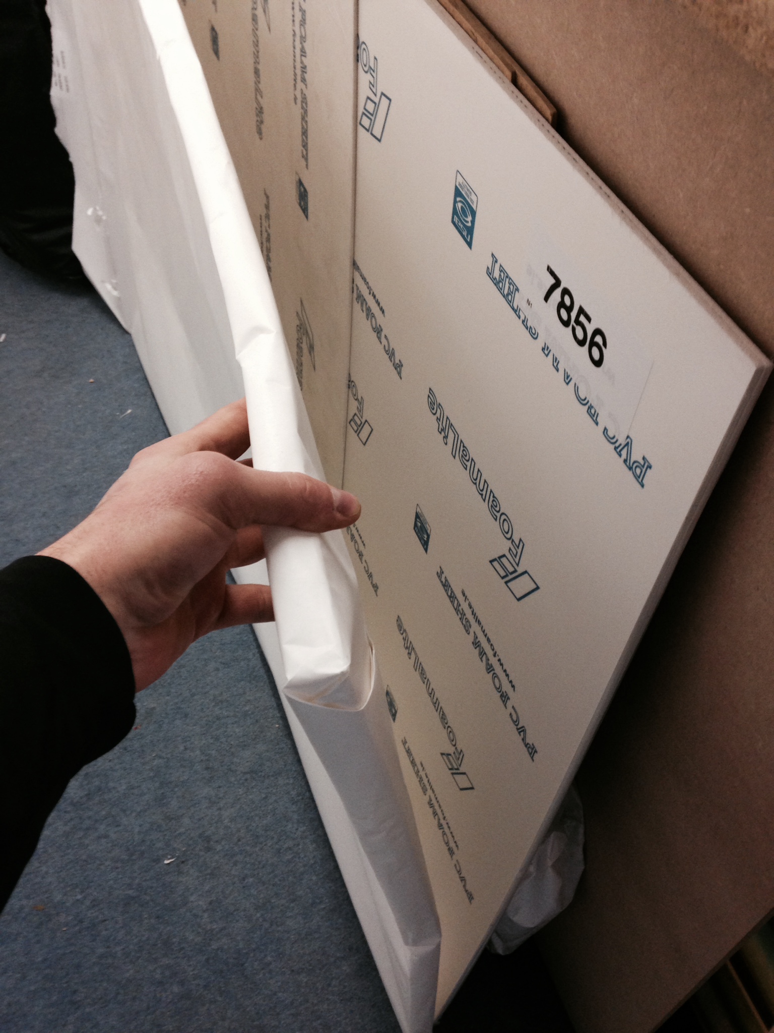 backing board and foam board